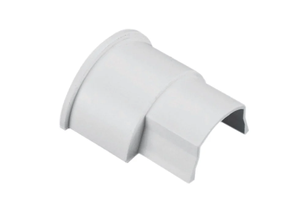 BA3015W 30x15mm Mini 1/2-Circle Trunking Box Adaptor Smooth-Fit