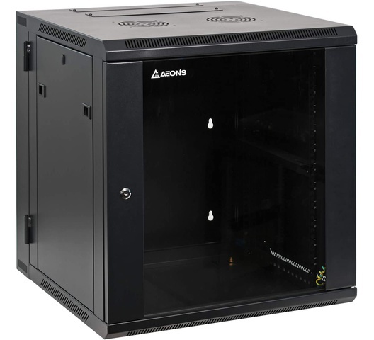 Data Cabinet 12U 600mm x 600mm wall-mounted - NWR-12U-6060-BL-GL