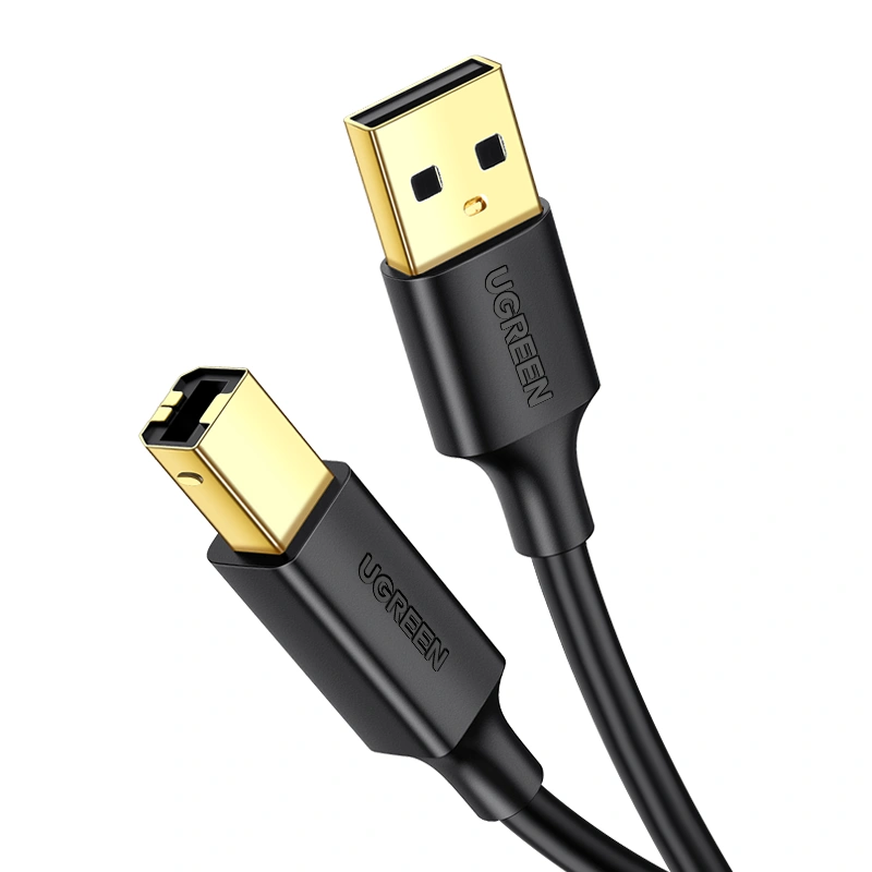 UGREEN USB-A 2.0 AM to BM Print Cable 1.5m (Black) - US135