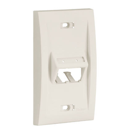 2 Port Executive Sloped Face Plate - UICFPHSEA2EW