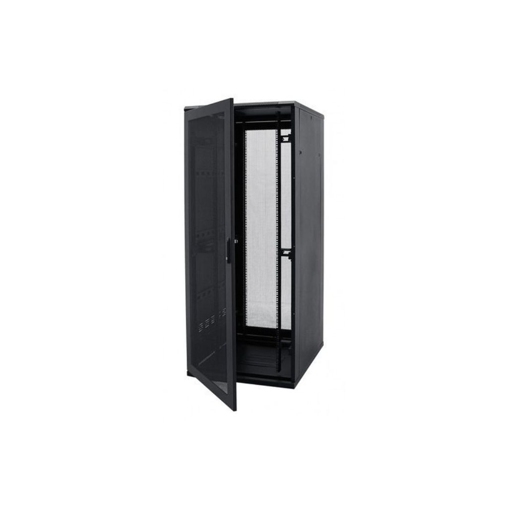 22U(600*600mm)floor mount rack (glass door) - NFR-22U-6060-BL-GL
