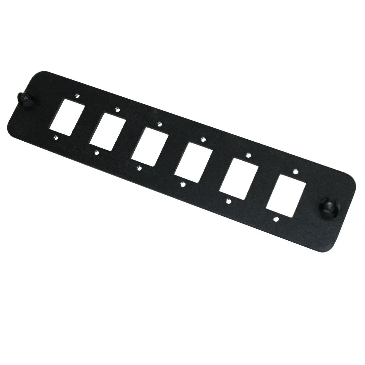 Unloaded Adapter Panel Accepts 6 Duplex SC Adapters