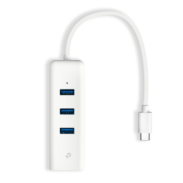 USB Type-C 3-Port Hub & Gigabit Ethernet Adapter
