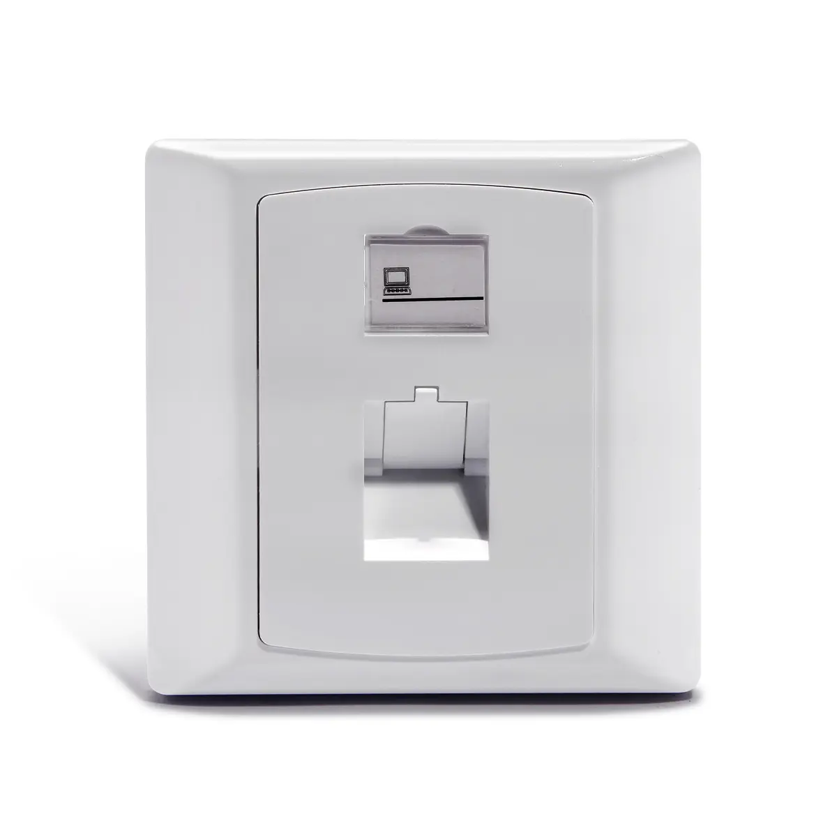 2 Port Sloped Face Plate - CFPUKS2SAWY