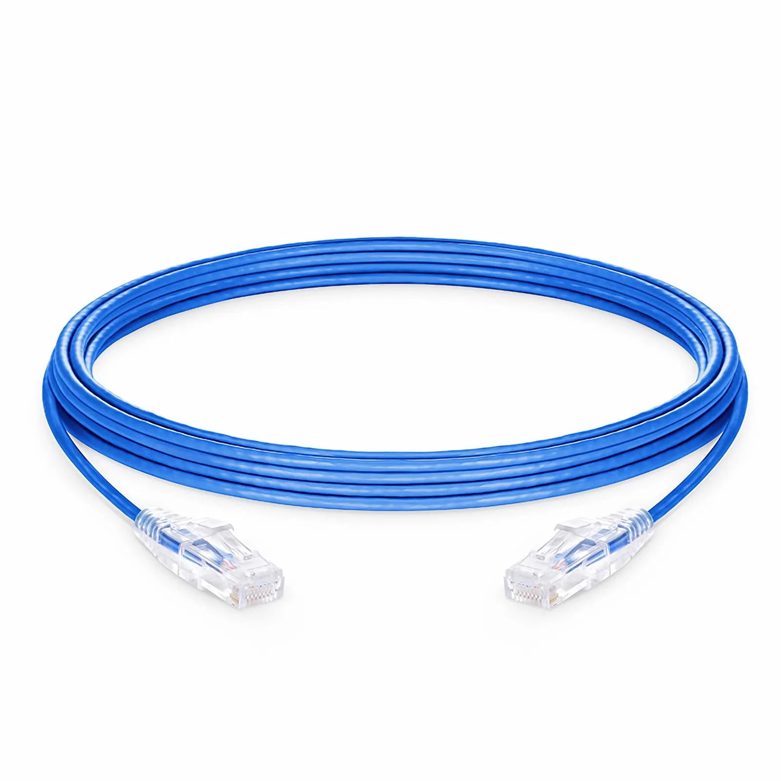 CAT 6A F/UTP Patch Cord : CM/LSZH (Low Smoke Zero Halogen Rated), Blue, 5 Meter.
