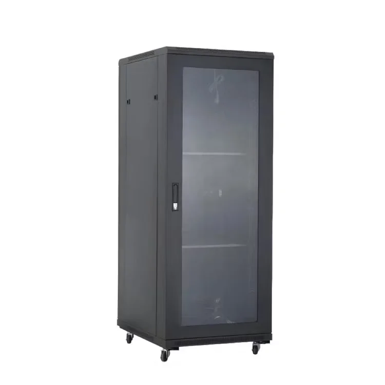 42U(600*600mm)floor mount rack (glass door) - NFR-42U-6060-BL-GL