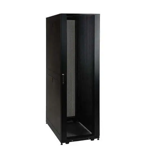 42U(600*800mm)floor mount rack with glass door - NFR-42U-6080-BL-GL