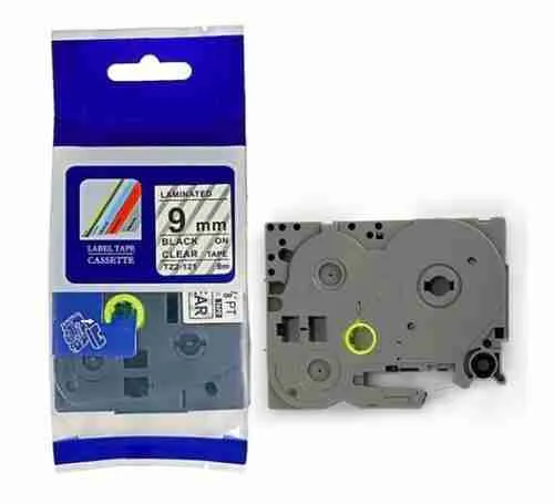 Brother TZ2-221 9mm x 8m black on white label tape - 31BTP0025