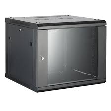 D-Link 9U(600*450mm) wall mount rack (glass door) - NWR-9U-6045-BL-GL