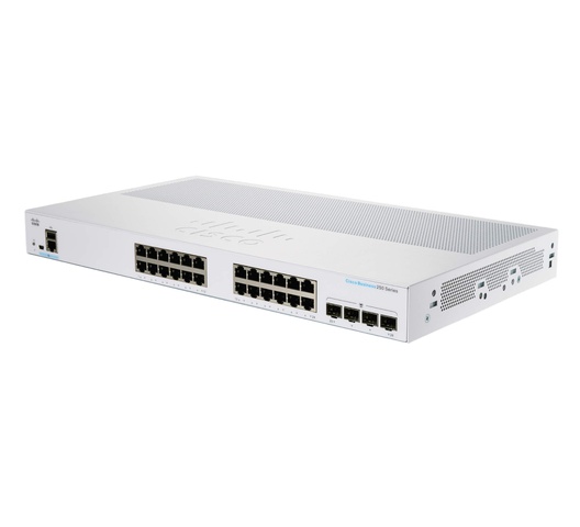 cbs250-24P-4g-uk 24 PoE+ ports, 4 Gigabit SFP ports,