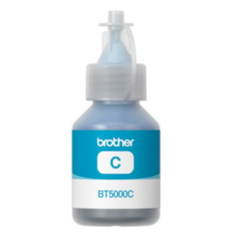 Brother BT-5000C Cyan Original Dye Ink Bottle – 48.8ml (5,000 Pages)