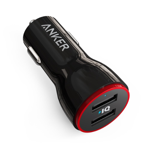 A2310H11 ANKER POWERDRIVE 2 24W 2-PORT CAR CHARGER (BLACK)