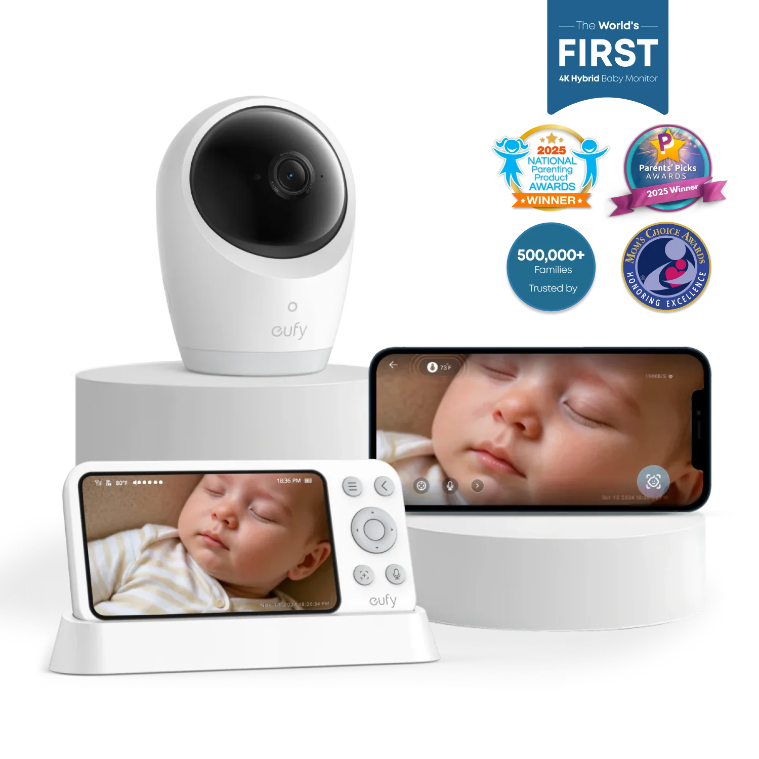E8354221 EUFY BABY MONITOR E21 WHITE