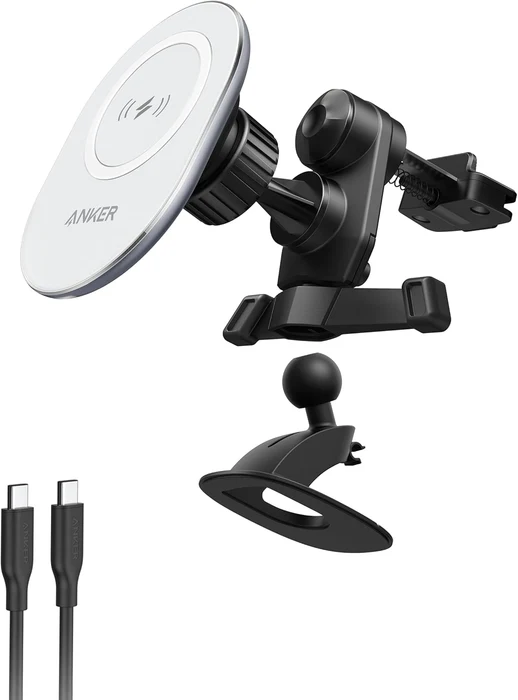 A2931HW1 ANKER POWERWAVE MAGNETIC CHARGING CAR MOUNT BLACK+WHITE