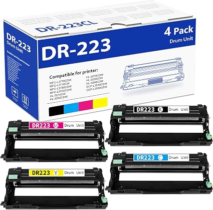 4 Drums Bk/Cy/Yl/Mg- 20,000 Pages for MFC-L3760CDW 31DRM0014