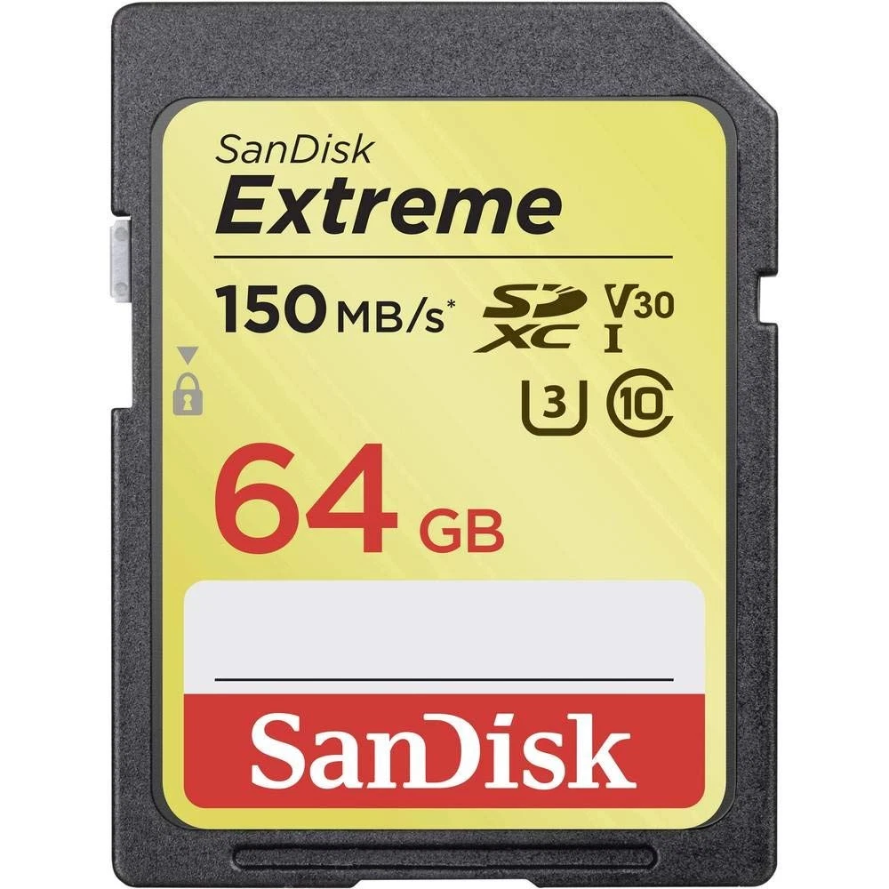 SanDisk Extreme UHS I 64GB SD Card 