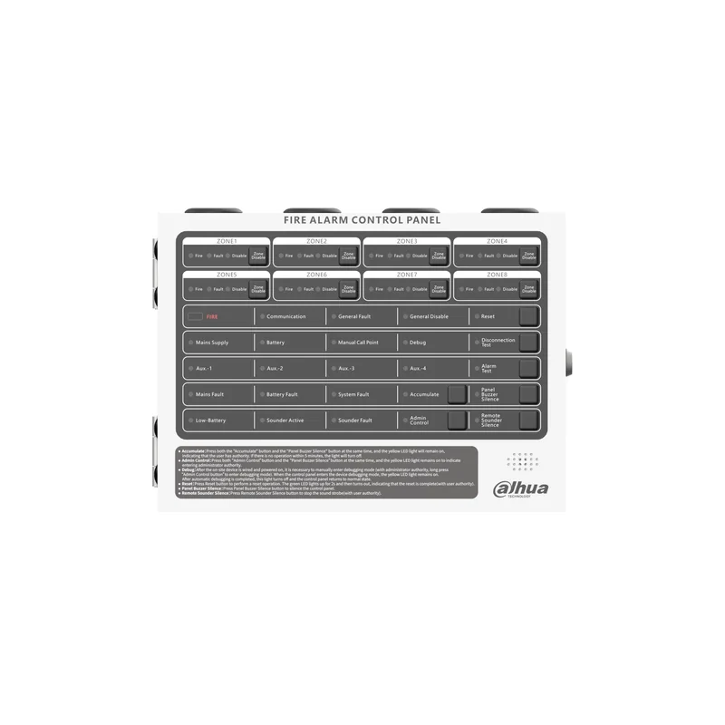 DHI-HY-C102-8 Conventional Fire Alarm Control Panel - 8 zones