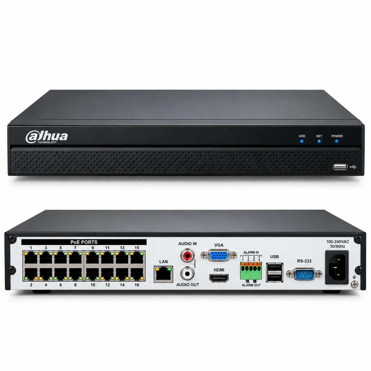 DHI-NVR4216-16P-4KS3/L IP video input