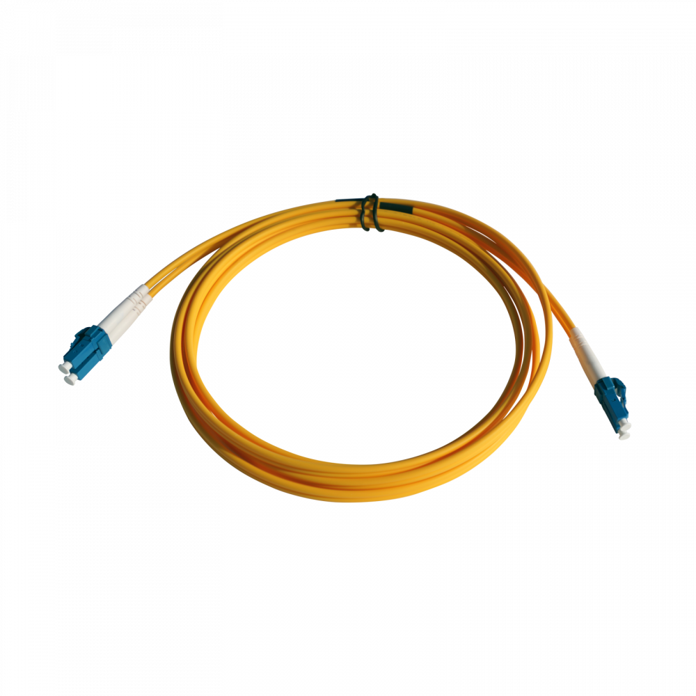 FPC-DUP-UPC-LCLC-1M Fiber Patch Cord duplex LC/UPC, PVC jacket, G652D, 1M / SPP-LC-LC-UU-2D-20-1V