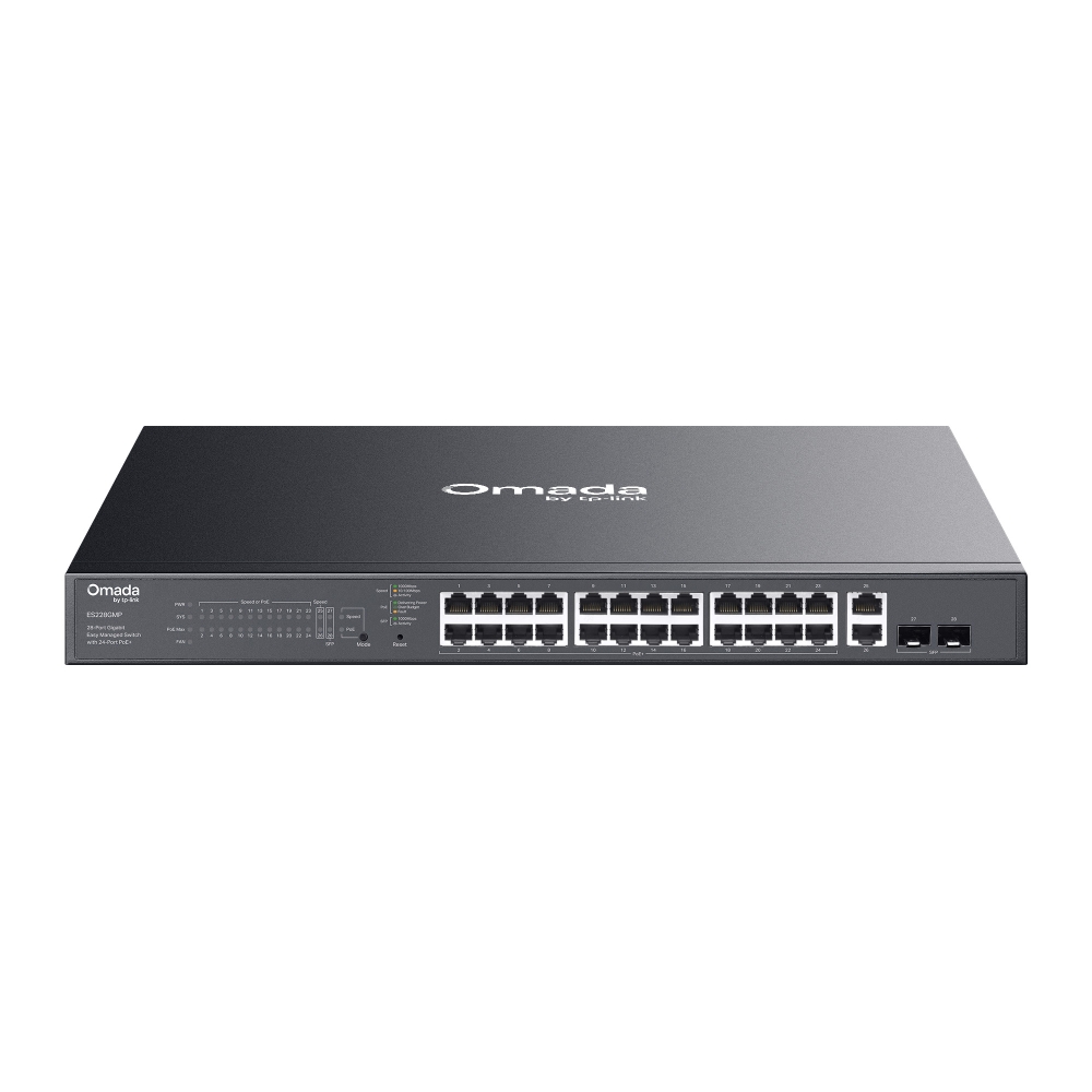 ES228GMP Omada 28-Port Gigabit Easy Managed Switch with 24-Port PoE