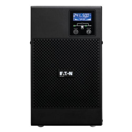 Eaton 9E UPS, 3000 VA, 2400W, Input: C20, Output: (6) C13, (1) C19, Tower Online 61UPS0006
