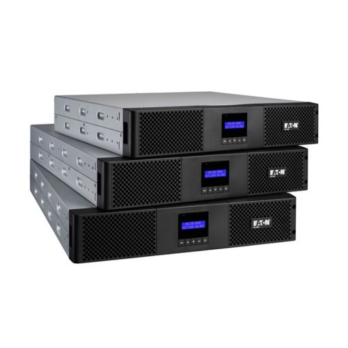 Eaton 9E UPS, 3000 VA, 2700 W, Input: C20, Outputs: (6) C13, (1) C19, Rack, 2U 61UPS0020