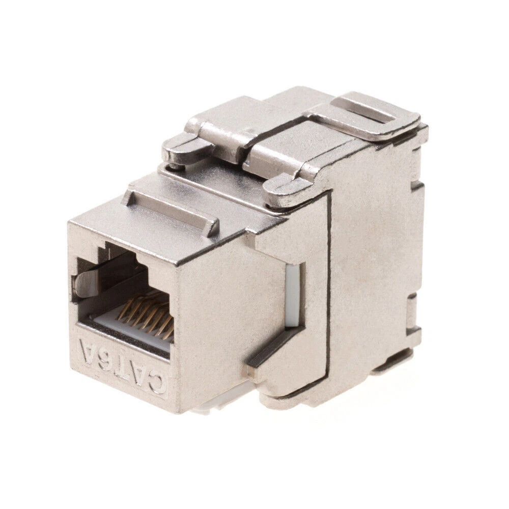 CAT 6A Shielded Keystone Jack Modules : Mini-Com Module, Cat 6A, Shielded, 8-Position 8-Wire, Universal, TG Style (Category 6A, RJ45, 10 Gb/s, Universal