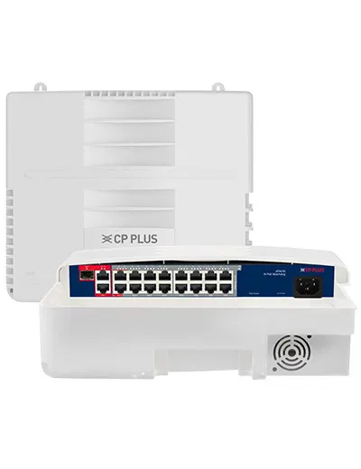 CP Plus 16 Port AI PoE Switch 2 Giga and 1 Giga SFP (1 Combo) Uplink Port