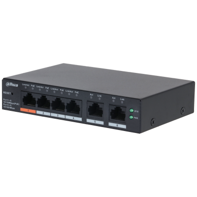 DH-CS4006-4ET2ET-60 6-Port Cloud Managed Desktop Switch with 4-Port PoE