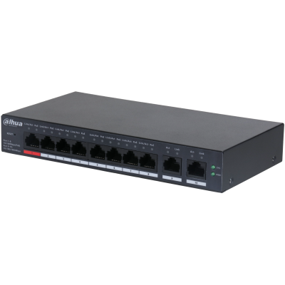 DH-CS4010-8ET-110 10-Port Cloud Managed Desktop Switch with 8-Port PoE