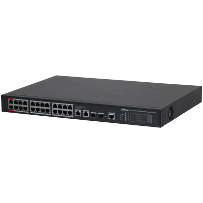 DH-S 4228-24GT-240 28-Port Managed Desktop Gigabit Switch with 24-Port PoE