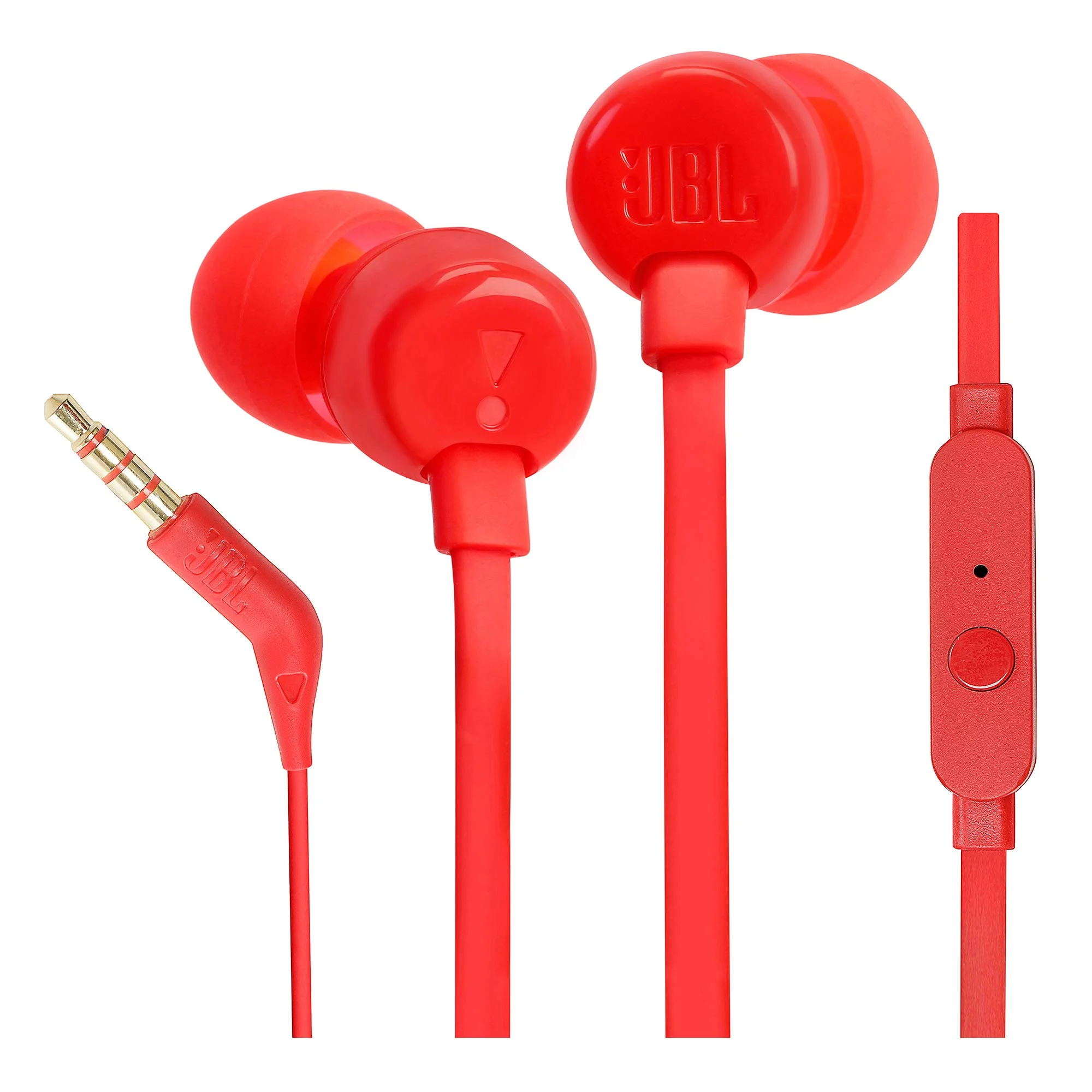 JBLT110RED - Wired In-Ear Headphones with Mic