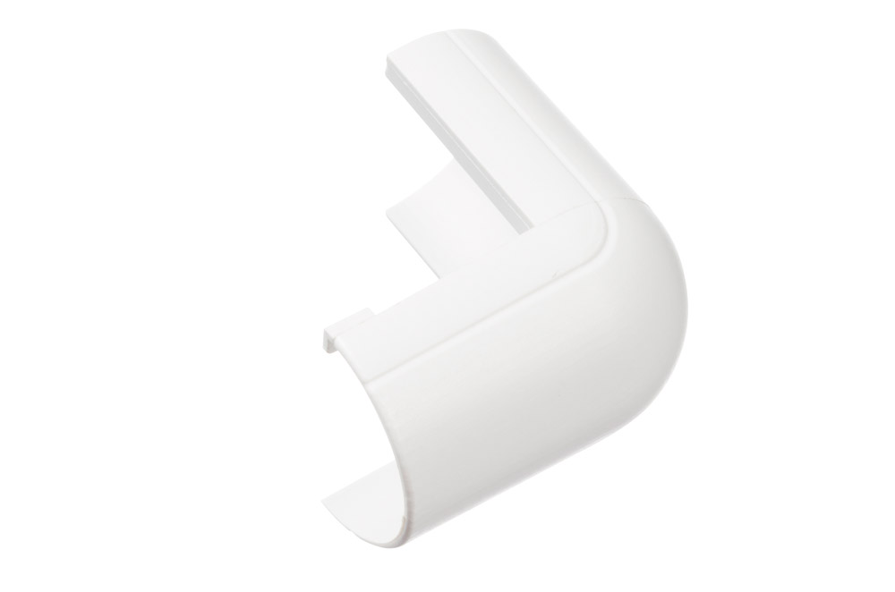 FLEB2010W 20x10mm Micro+ Trunking External Bend Clip-Over