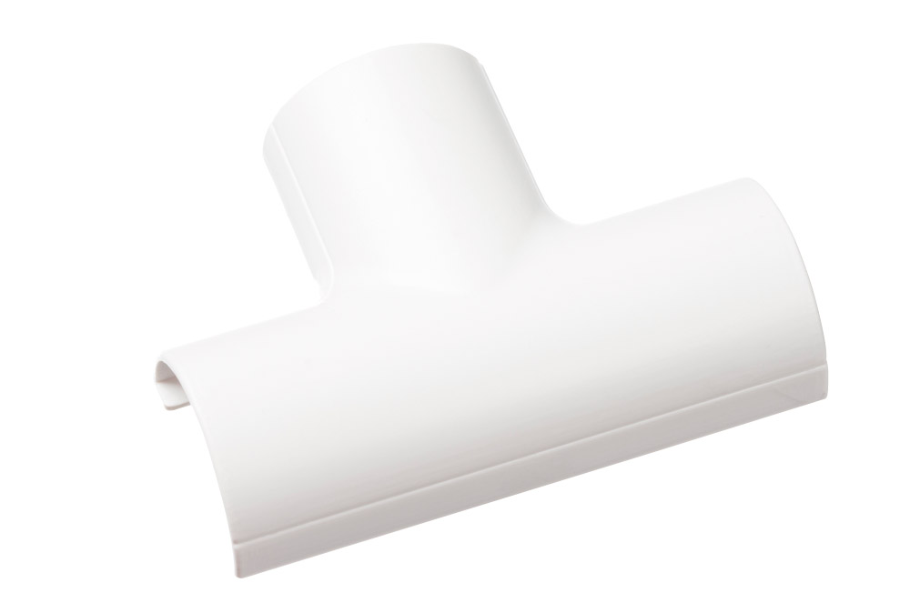 FLET2010W 20x10mm Micro+ Trunking Equal Tee Clip-Over