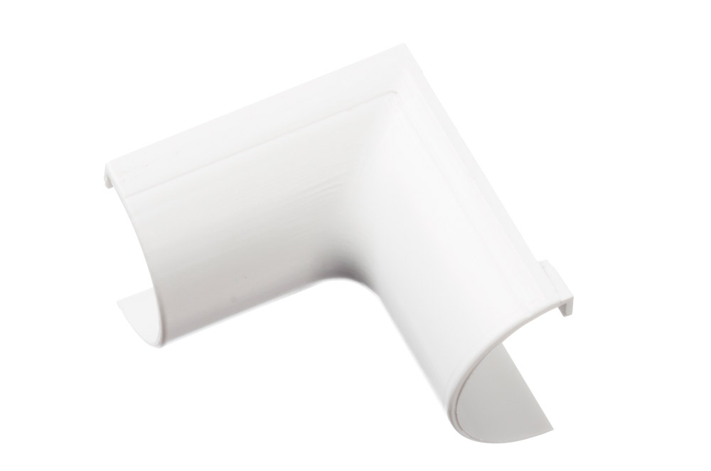 FLIB2010W 20x10mm Micro+ Trunking Internal Bend Clip-Over