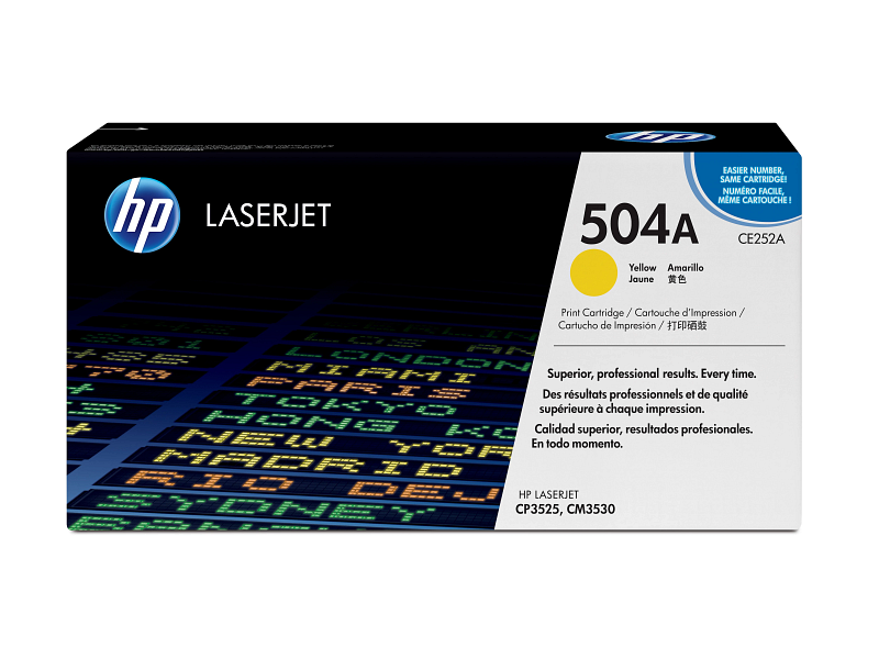 HP 504a Yellow Toner Ce252a