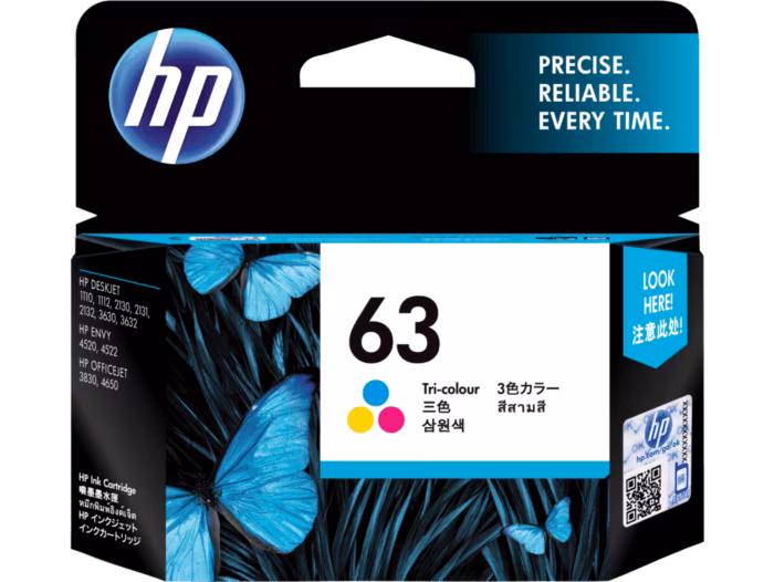HP 63 Cartridge - Tri-Color - Sep & Dec 2022
