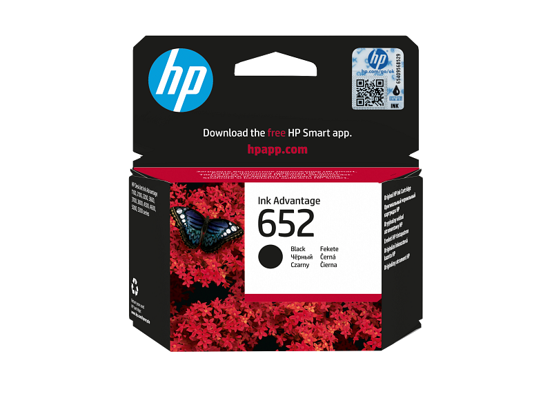 HP 652 Cartridge Black - Sept|Oct 2026