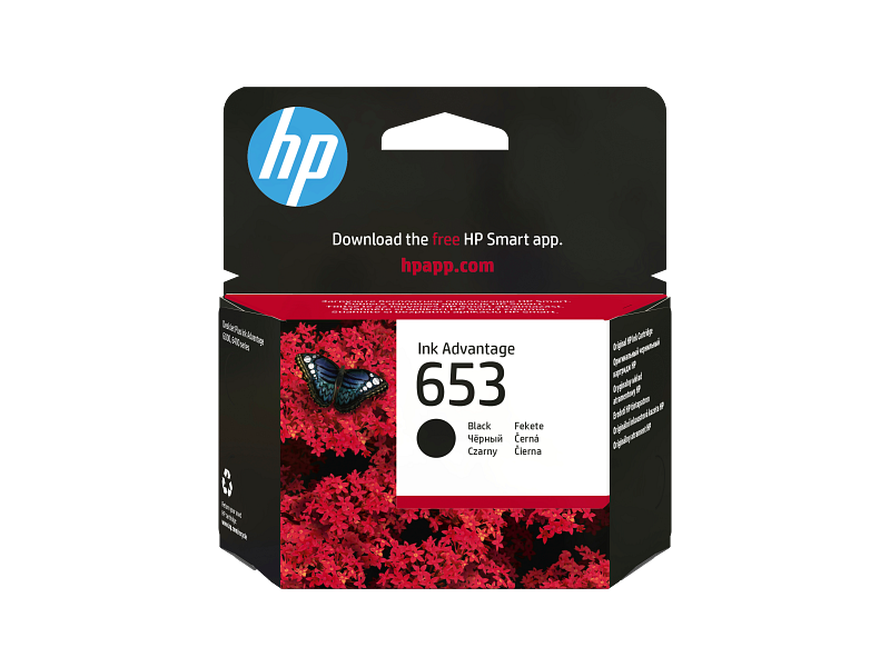 HP 653 Black Cartridge..