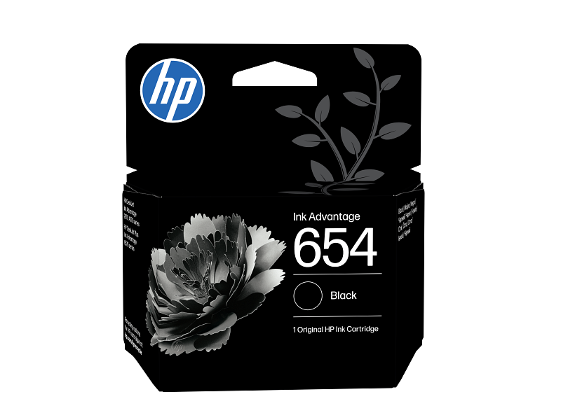 HP 654 Black Original Ink Advantage Cartridge (7Fp39Ue)