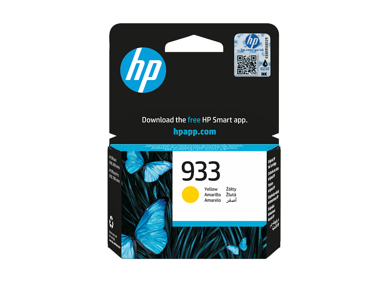 HP 933 Cartridge Yellow-May 2025