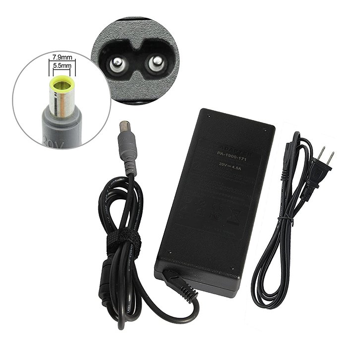 IBM/Lenovo 16V 4.5A (72W) power adapter with a 5.5mm x 2.5mm barrel tip
