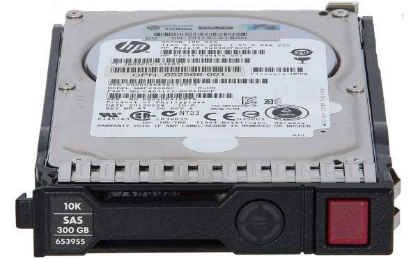 HPE 652564-B21 300GB 10k RPM 2.5in SAS-6G SC Enterprise G8 G9 HDD 6G
