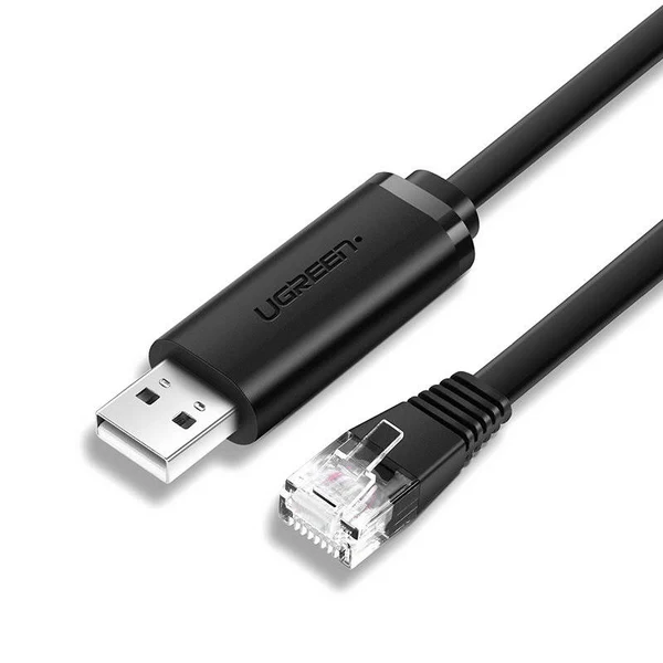 The UGREEN CM204 USB-A to RJ45 Console Cable 1.5m 5060