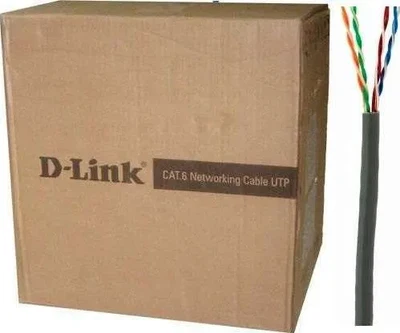 Cat6 UTP 24 AWG PVC Solid Cable - 305m/Roll - NCB-C6UGRYR-305-24