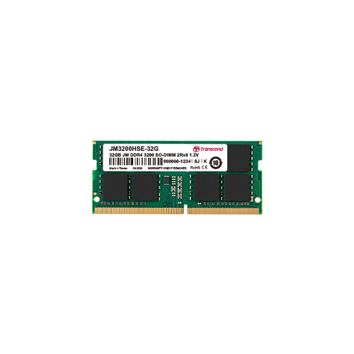 Transcend Laptop RAM DDR4 8GB So-DIMM 3200Mbps RAMLT8GB3200