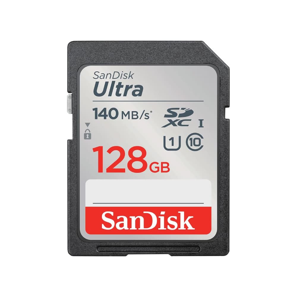 SanDisk 128GB Ultra SDXC UHS-I Memory Card - Up to 140MB/s, C10, U1, Full HD, SD Card