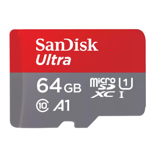 SanDisk Ultra 64GB UHS-I Class 10 microSDXC Card 100MB/s-W/out adaptor
