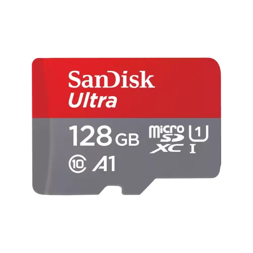 SanDisk Ultra 128GB microSDXC, UHS-I A1 Class 10, 140MB/s Read without Adapter 