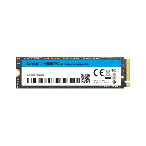 Lexar LNM610 PRO SSD NVME | 1 TB M.2 2280 | PCIe Gen 3x4 | read up to 3300MB/ write 2100MB